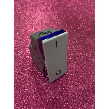 Modulo Interruptor Bipolar Simples - Pial Plus + Cinza 